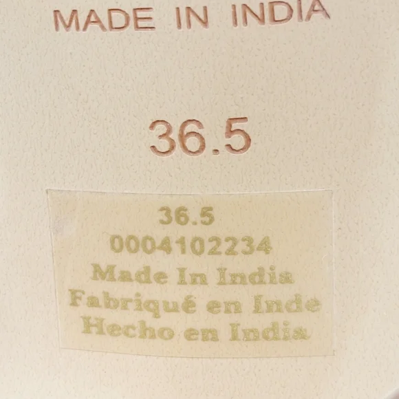 NEW Free People Straps Cream Tan Leather Slip on Block Heel Sandals W647 - Picture 11 of 16